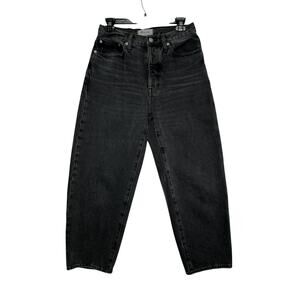Madewell Balloon Jeans in Washed Black – High Rise – Size 26 – NWT